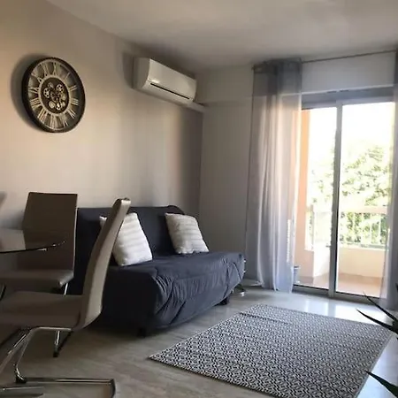 Location Saisonnière 2 P Antibes-piscine-climatisation-terrasse Au Calme Appartement Antibes